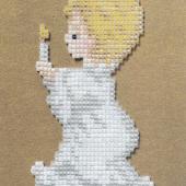 Littlest Angel with Candle - Patterns by Jill Oxton