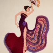Flamenco Dancer Crimson Plum by Catherine Howell