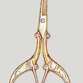 Rococco Scissors Gold 3 1/2'