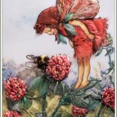 Red Clover Flower Fairy