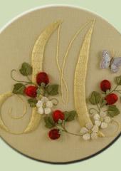 Stumpwork Initials by Jan Kerton Stumpwork Initials by Jan Kerton