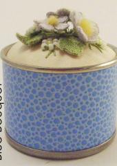 click here for more pictures and details Blue Bouquet Pin Tin with Jan Kerton