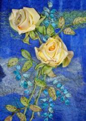 Blue Rose Sampler by Di van Niekerk