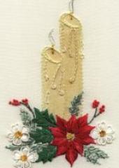 Christmas Candle by Delma More