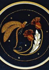 Dragonfly & Thistle by Alison Cole