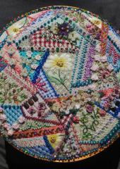 Crazy Patchwork Kits by Hazel Blomkamp available from Australian Needle Arts
