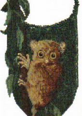 Tarsier Amulet Bag - Issue 59 Jill Oxton's Cross Stitch & Beading